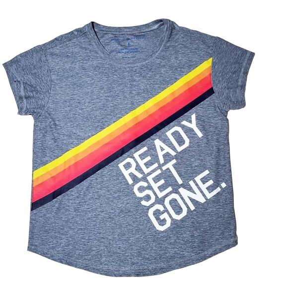 Rockets of Awesome NWOT Little Boy Size 8 Gray Heathered Ready Set Gone T-Shirt - Picture 1 of 7